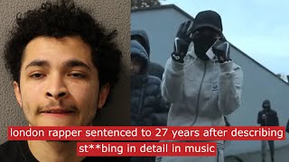 london drill rapper sentenced to 27 years after describing stbing in detail in his music ukdrill [upl. by Antonie]