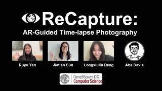 ReCapture ARGuided Timelapse Photography [upl. by Aihsatan]