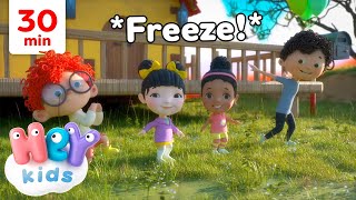 Freeze Dance Song and More  Dance Songs for Kids  Hey Kids Nursery Rhymes [upl. by Varipapa329]