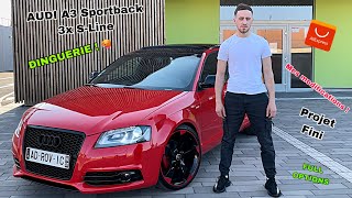 La BEST des Audi a3 8P Sportback  Projet Fini  Elle est devenu Incroyable16 Tdi DSG7 3x SLine [upl. by Ledua]