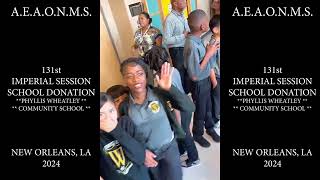 AEAONMS 131st IMPERIAL SESSION  School Donation amp Visitation LIVE [upl. by Nylirahs]