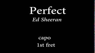 Perfect by Ed sheeran Easy Chords and Lyrics [upl. by Vokaay]