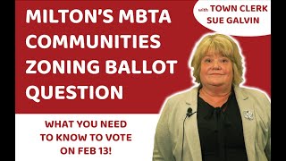 Miltons Special Election Feb 13  A Message from Town Clerk Sue Galvin [upl. by Danila438]