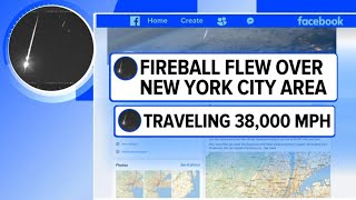 Daylight fireball meteor may have rattled parts of New York City and New Jersey NASA says [upl. by Anrol]