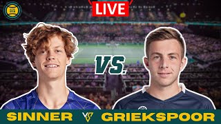 LIVE🔴 Jannik Sinner vs Tallon Griekspoor  Semifinal ATP Rotterdam 2024  LIVE WITH ODDS UPDATE [upl. by Hsital]