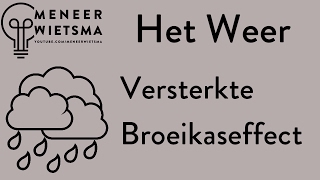 Natuurkunde uitleg Het Weer 4 Versterkte Broeikaseffect [upl. by Parhe692]