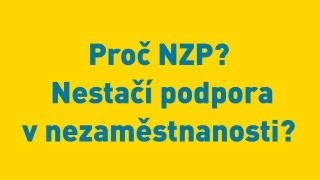 Proč NZP Nestačí podpora v nezaměstnanosti [upl. by Ruhtua]