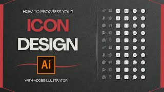 How to Design Beautiful Icons in Adobe Illustrator StepbyStep Tutorial for Flat Icons [upl. by Aronaele844]