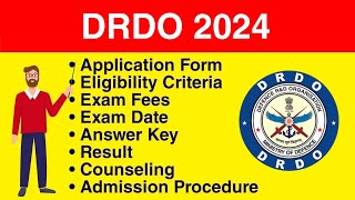 DRDO 2024  Application form Eligibility Criteria Exam Date Syllabus [upl. by Amsirhc]