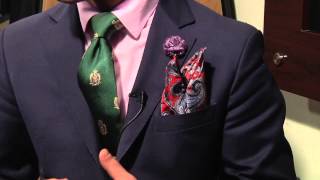 Ideas for Folding Handkerchiefs  Mens Fashions Ties amp Handkerchiefs [upl. by Dric489]