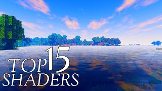 TOP 15 SHADERS MCPE 119 118 BEDROCK [upl. by Nelleoj958]