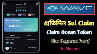 Wave Wallet Ocean Game Claim Daily Ocean And Sui Token Go Fishing and Earn OCEAN TokenTelegram [upl. by Leva781]