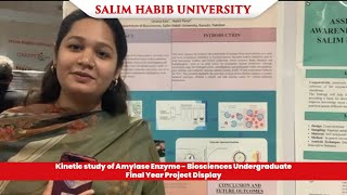 Kinetic Study of Amylase Enzyme  Biosciences Undergraduate Final Year Project Display [upl. by Caty]