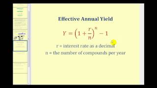 Determining the Effective Yield of an Investment [upl. by Ahsimik]