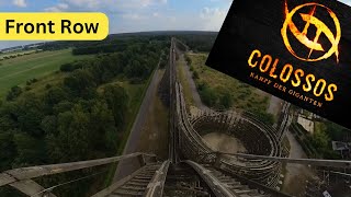 Heide Park Colossos 2023 POV FPV  erste Reihe  Einfach IRRE auch nach so vielen Jahren [upl. by Trillby906]