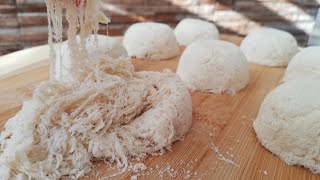 How To Make Turkish Cotton Candy  Pismaniye Recipe  Ćetenija [upl. by Anedal225]