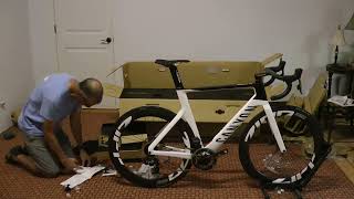 2022 Canyon Aeroad CF SLX 8 Unboxing and Build [upl. by Yebba]