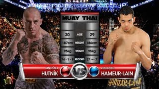 Ondřej Hutník CZ vs Zinedine HameurLain FR — Gala Night Thaiboxing 2013 [upl. by Ahseeyt]