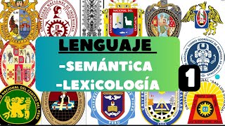 Semántica lexicología quotLENGUAJEquot TEORIA [upl. by Fahy]