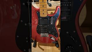 Fender American Ultra II Stratocaster  HSS  Sinister Red [upl. by Romine]