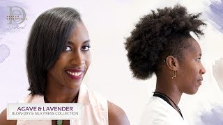 Tutorial  Silk Press on Type 4 Natural Hair with Agave amp Lavender Collection [upl. by Idurt304]