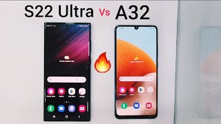 Samsung S22 Ultra vs A32  speed Test 🔥 [upl. by Delwin]