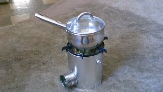 Tin Can Rocket Stove  Simple DIY  cooks great  Quick View [upl. by Lang]