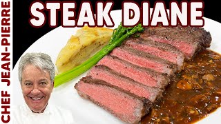 Steak Diane Ribeye Recipe  Chef JeanPierre [upl. by Awjan]