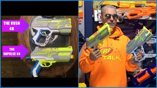 NERF Hyper Rush 40 and NEW Impulse 40 Comparison Did NERF Improve Their Hyper Blasters [upl. by Dunstan]