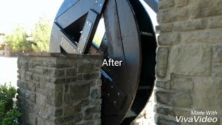 Water wheel rebuild DIY Custom carpentry [upl. by Brandenburg592]