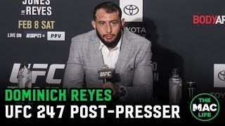 Dominick Reyes reacts to Jon Jones defeat  UFC 247 Post Fight Press Conference [upl. by Annoiek]