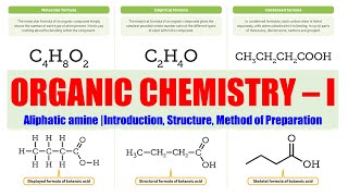 48 Aliphatic Amine  Introduction Structure Method of Preparation of Aliphatic Amine  Organic [upl. by Candis]