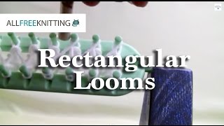 How To Loom Knit  Rectangular Looms [upl. by Sibylle136]