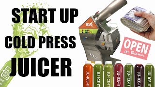 START UP COLD PRESS JUICE BUSINESS COMMERCIAL JUICER BIO MINI [upl. by Ennovad]