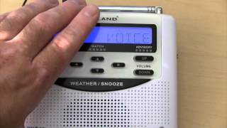 How To NOAA Weather Radio Set Up  WR 120 [upl. by Lambert594]