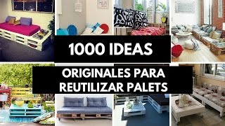 1000 ideas originales para reutilizar palets [upl. by Hayward]