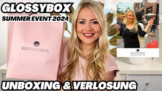 🤩GLOSSYBOX SUMMER EVENT 2024 🤩 UNBOXING meiner GOODIEBAG amp VERLOSUNG [upl. by Najib655]