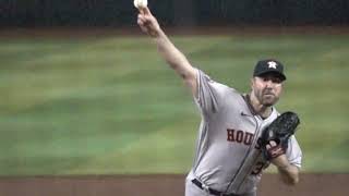 Justin Verlander RHP Houston Astros  Slow Motion Mechanics and Pitch Grips [upl. by Lorimer]