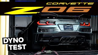 C8 Z06 Corvette on the Dyno  BoneStock Baseline Testing [upl. by Ibocaj]