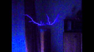 Tesla Coil with Leyden jar [upl. by Oppen]