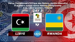 🤾DAY3️⃣🏆LIBYE 🆚 RWANDA 🏆 31st Men’s Juniors Africa Nations Championship [upl. by Lomasi475]