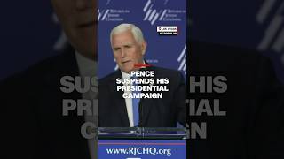 Pence suspends his presidential campaign [upl. by Ordnasela]