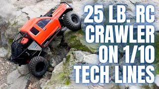 Axial SCX6 Honcho 16 monster rc crawler test run  can it do hard 110 lines [upl. by Ahron]