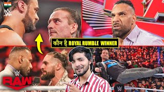 Jinder Paaji Champion😍 CM Punk Drew McIntyre Royal Rumble Race Seth Vs Jinder WWE Raw Highlights [upl. by Neelyam]