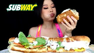 SUBWAY MUKBANG ASMR tunasubsuck sub crispy asmr [upl. by Noevad733]