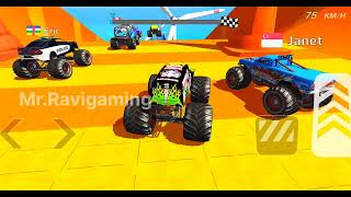 Monster Truck Mega Ramp Extreme Racing  Impossible GT Car Stunts Driving  Gadi game  Android 42 [upl. by Bowler]