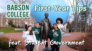 Babson College FirstYear Tips feat Student Government [upl. by Ohs]