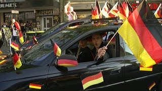 BIELEFELD zeigt was geht Autokorso WM 2014 German Soccer Party World Cup Brasil [upl. by Ahcsatan]