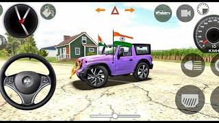 U74×4📱 MAHINDRA THAR CITY 😈 Driving gadi wala game  Car game android [upl. by Suelo562]