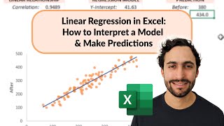 Linear Regression in Excel How to Interpret a Model amp Make Predictions [upl. by Lledualc]